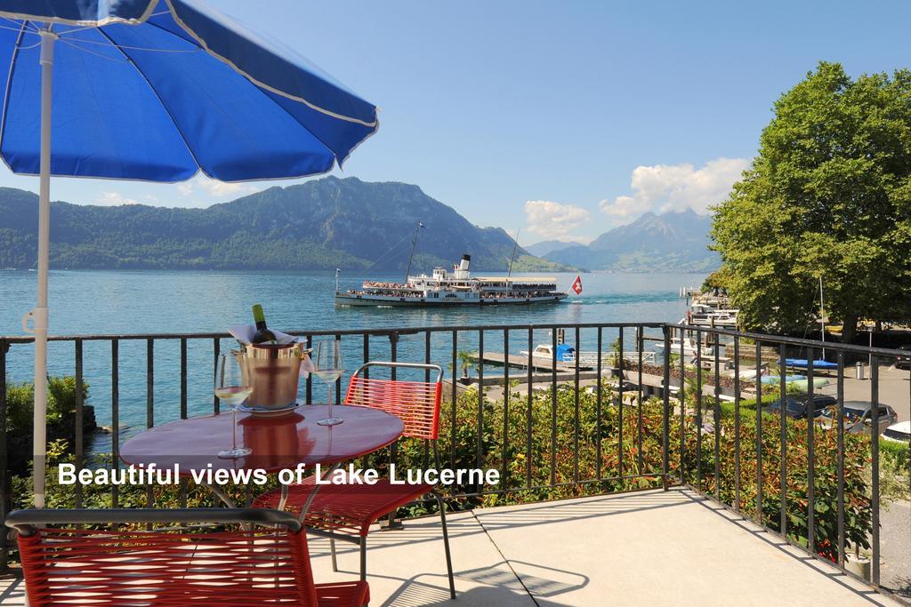 Seehof Hotel Du Lac Weggis Buitenkant foto